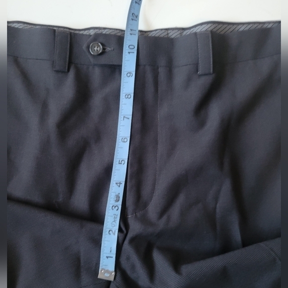 Lauren Ralph Lauren Micro Houndstooth Print Dress Pants W40 L30 in Black - Picture 5 of 10